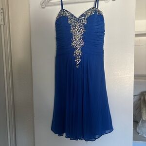 Blue Homecoming Dress